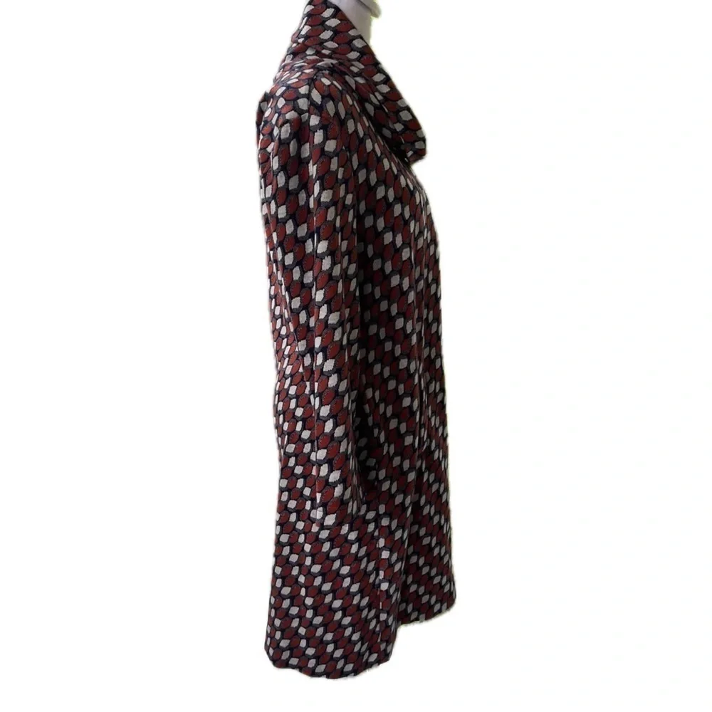 Tyler Boe Geometric Print Cowl Neck Tunic Sweater Dress – Size Medium - Picture 2 of 9